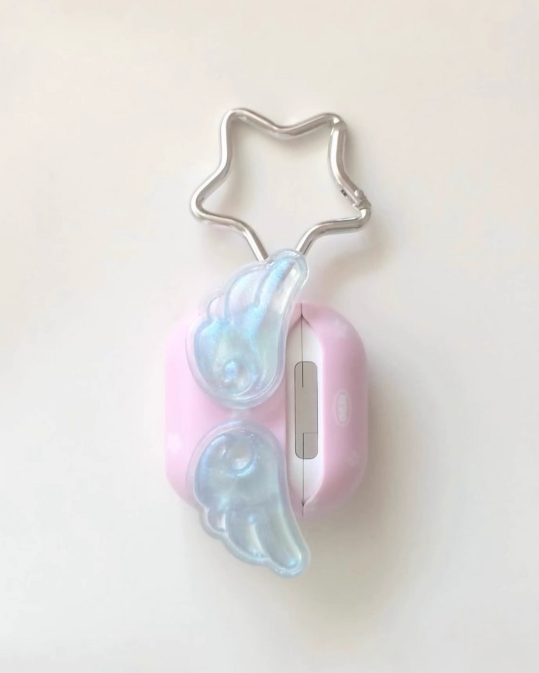 pink angel airpods case