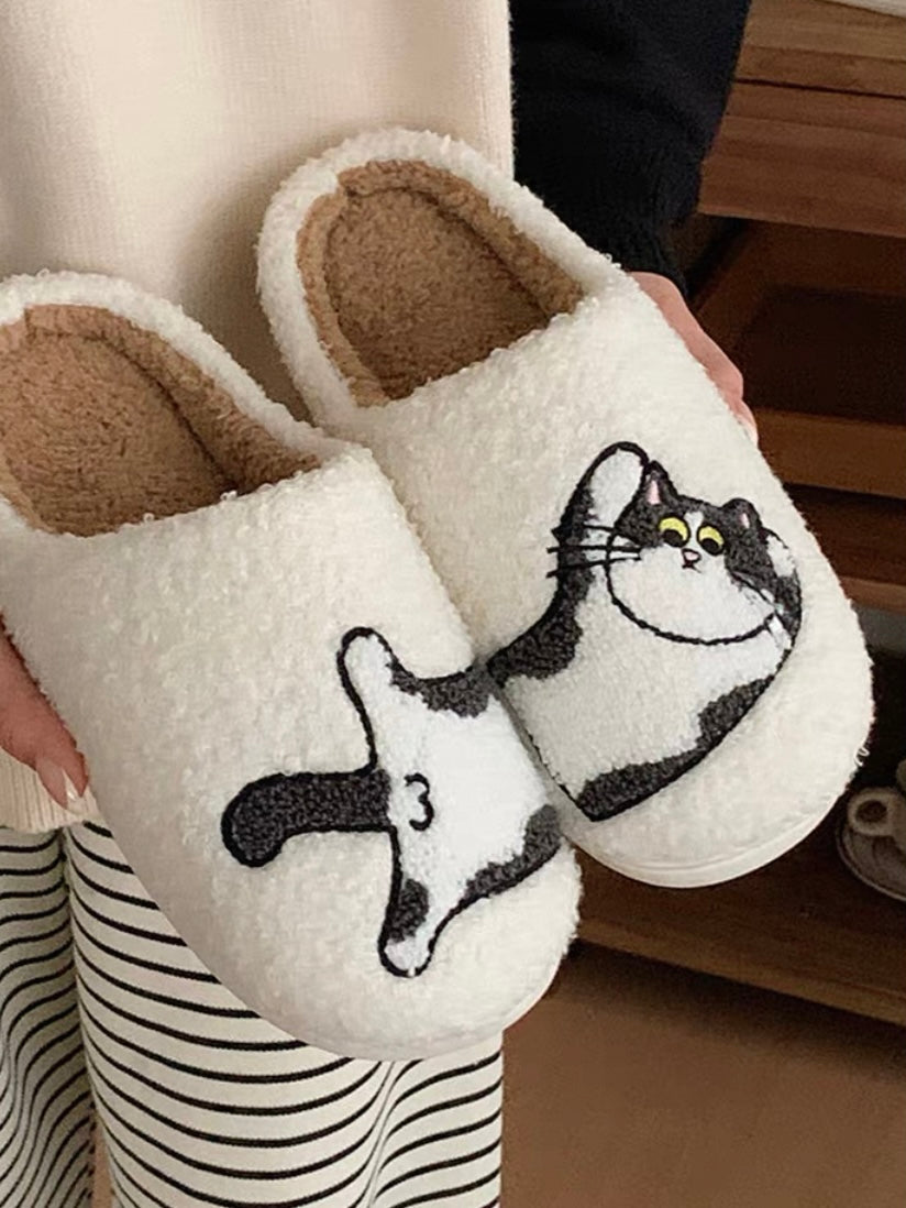 meow and woof slippers