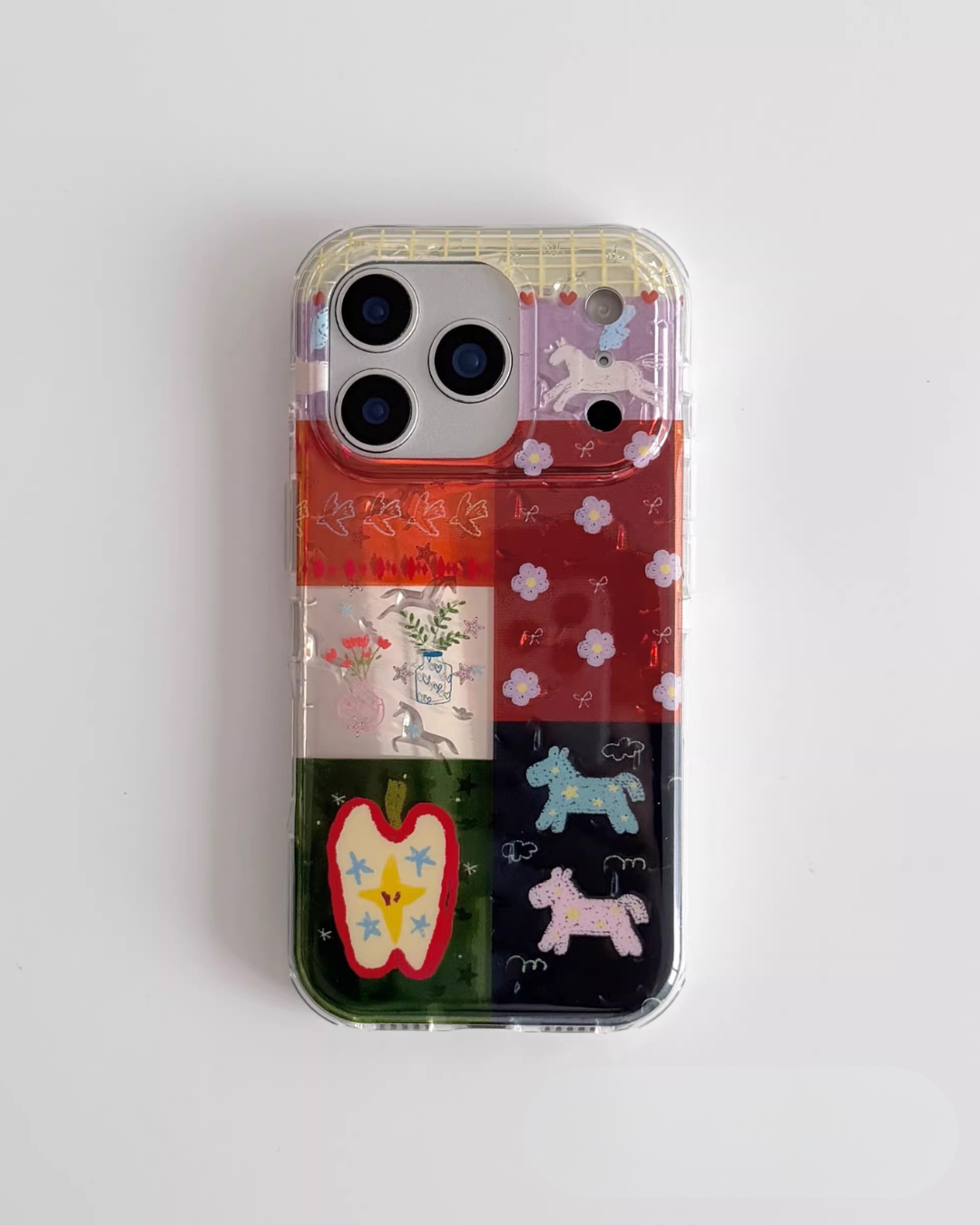 pegasus patchwork phone case