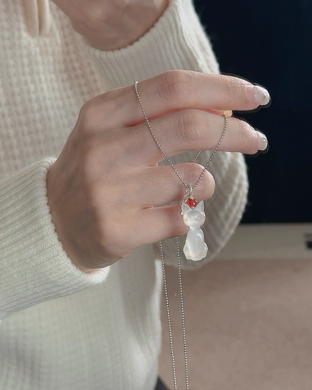 a beloved cat necklace