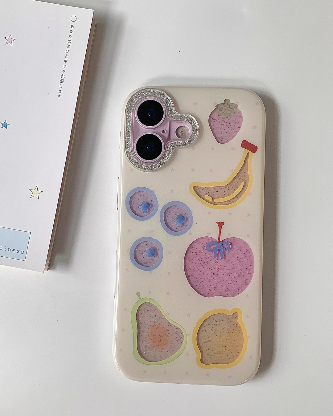 sparkling fruit phone case