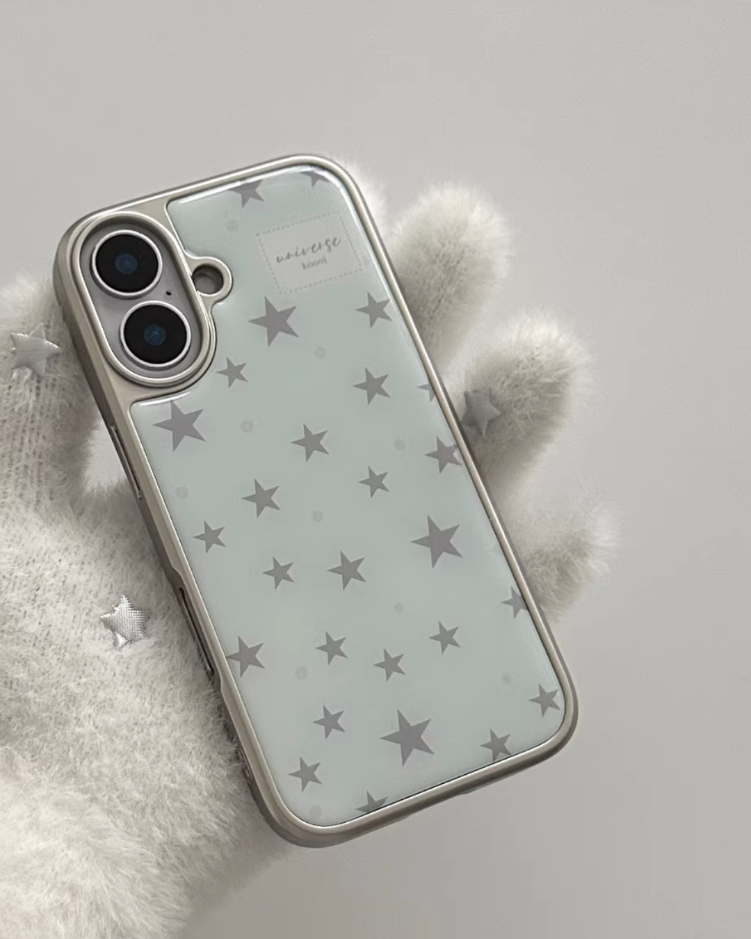 silver stars phone case