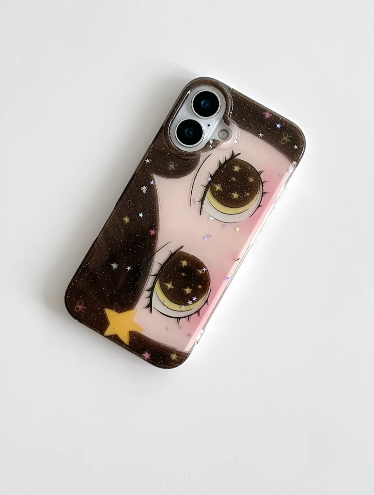 glittery eye phone case collection