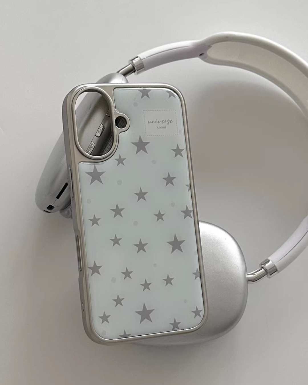 silver stars phone case