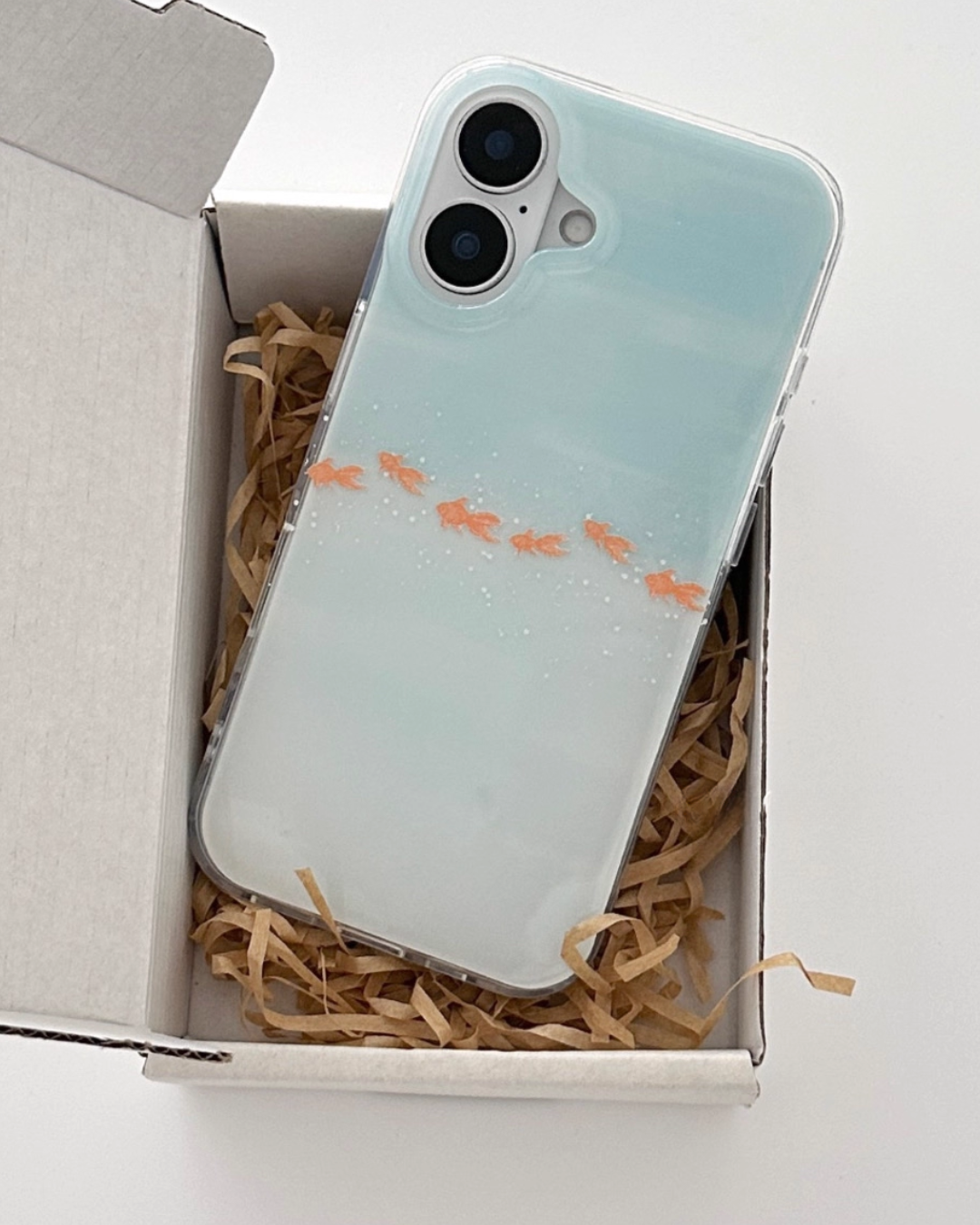 swim goldfish phone case