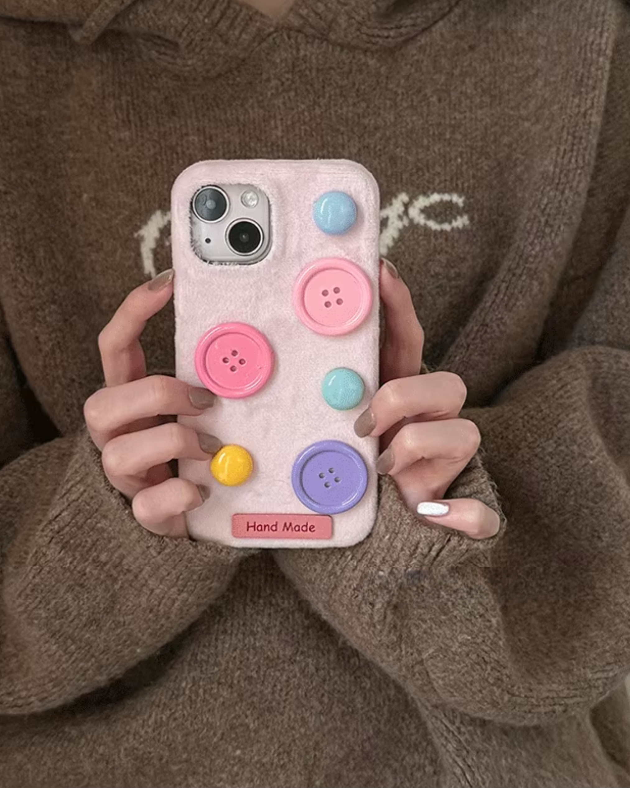 cute as a button phone case