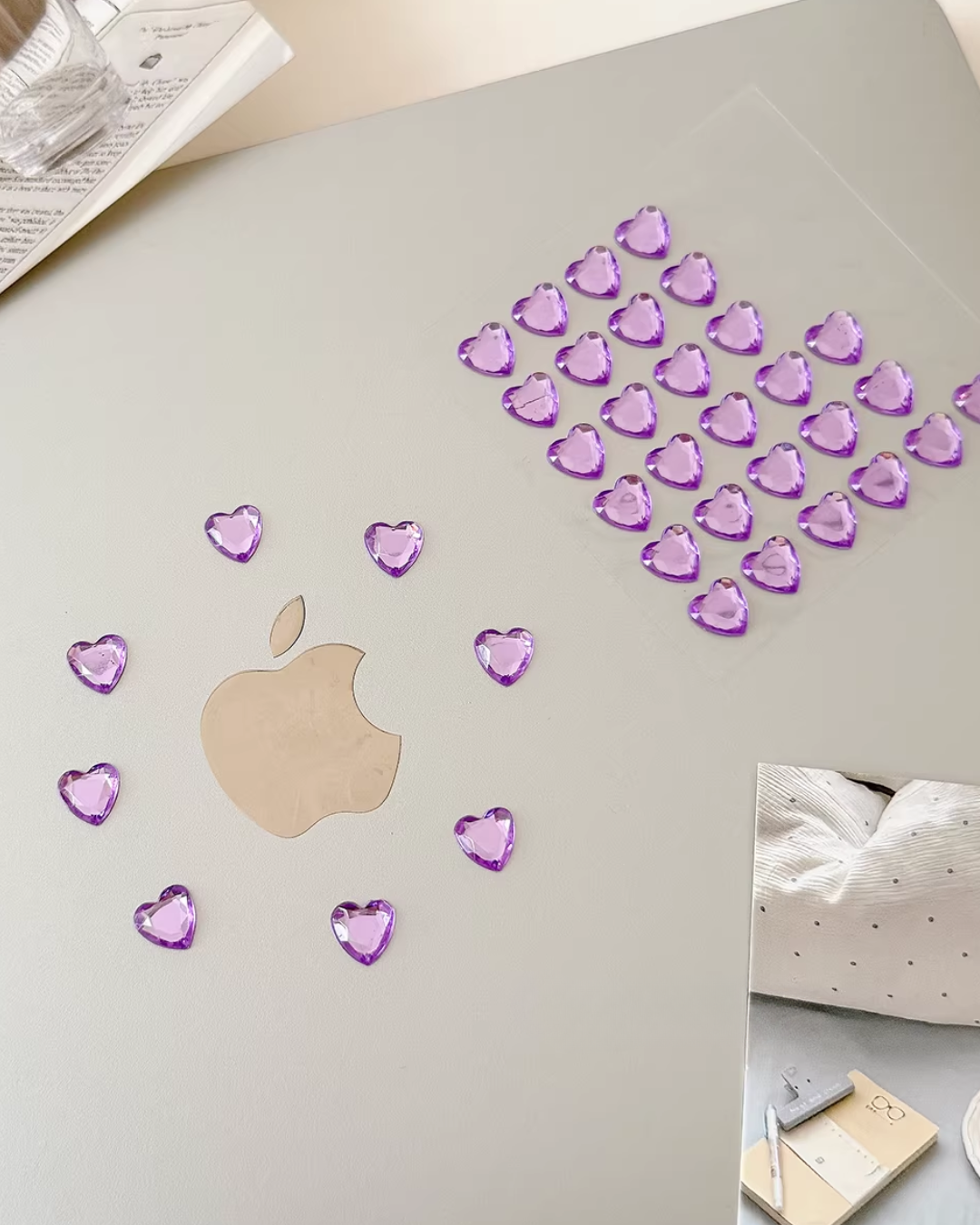 heart diamond stickers