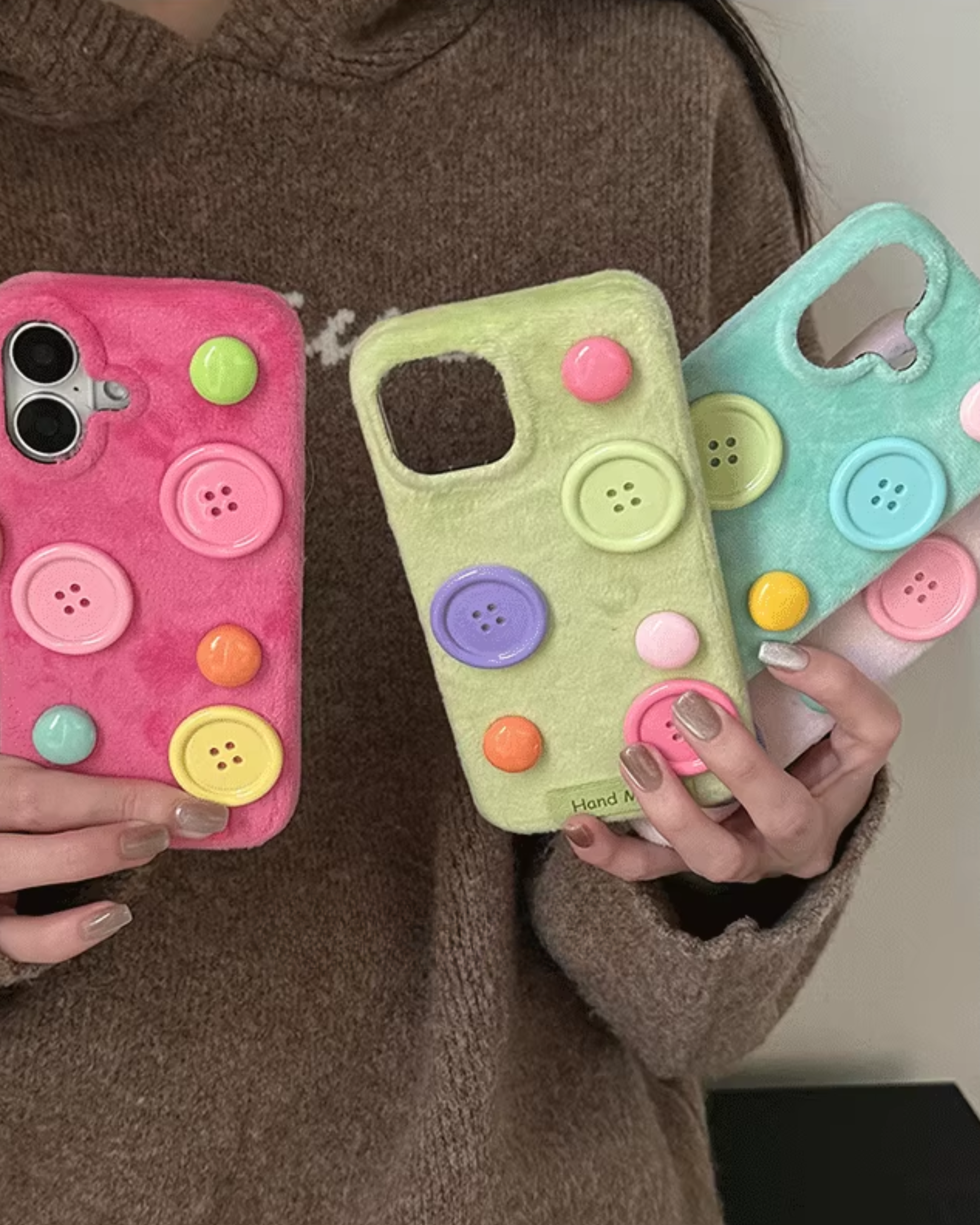 cute as a button phone case