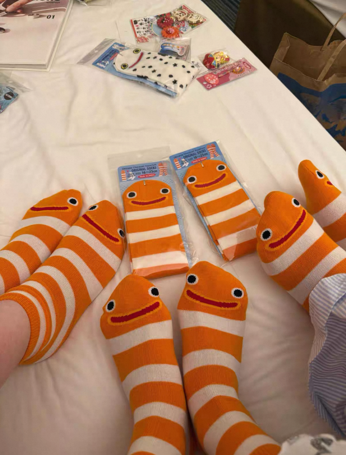 googly eyes worm socks