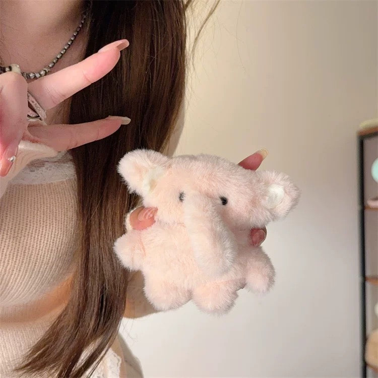 plush elephant airpods case
