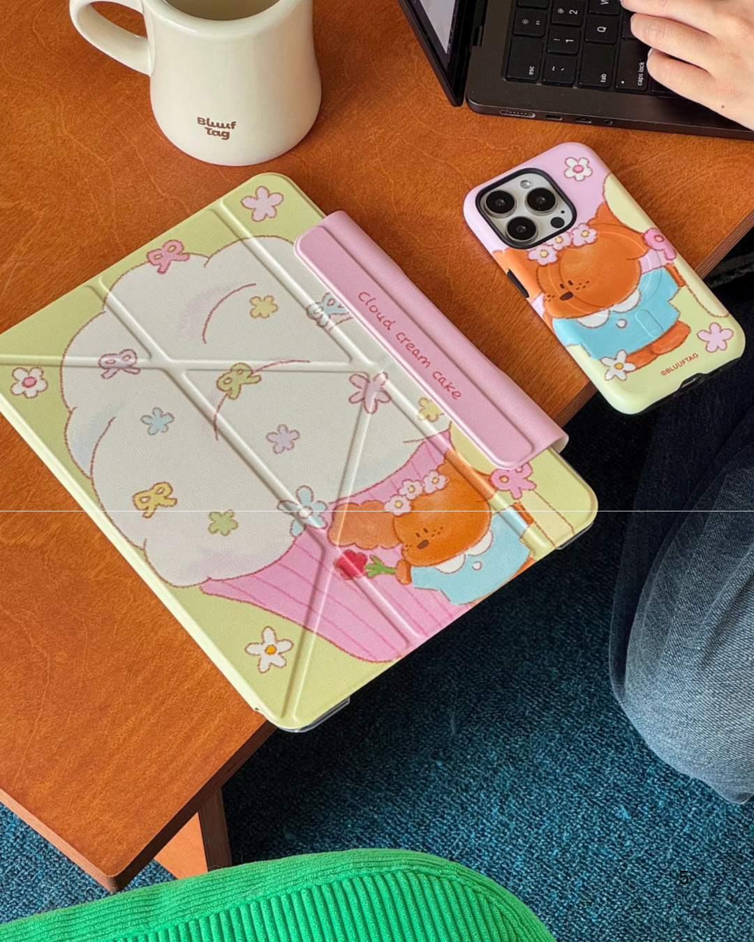 cloud cream cake ipad case