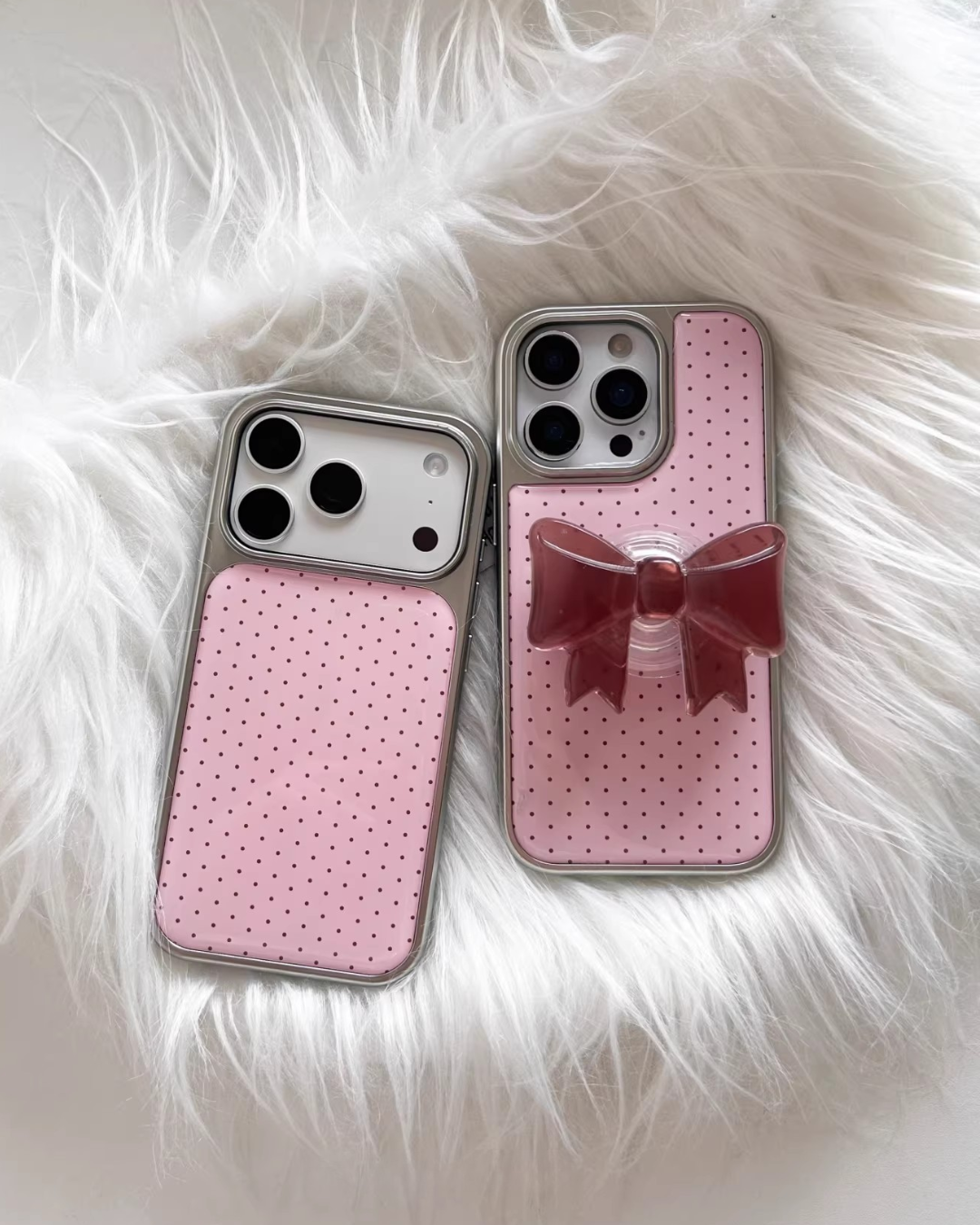bowknot polka iphone case
