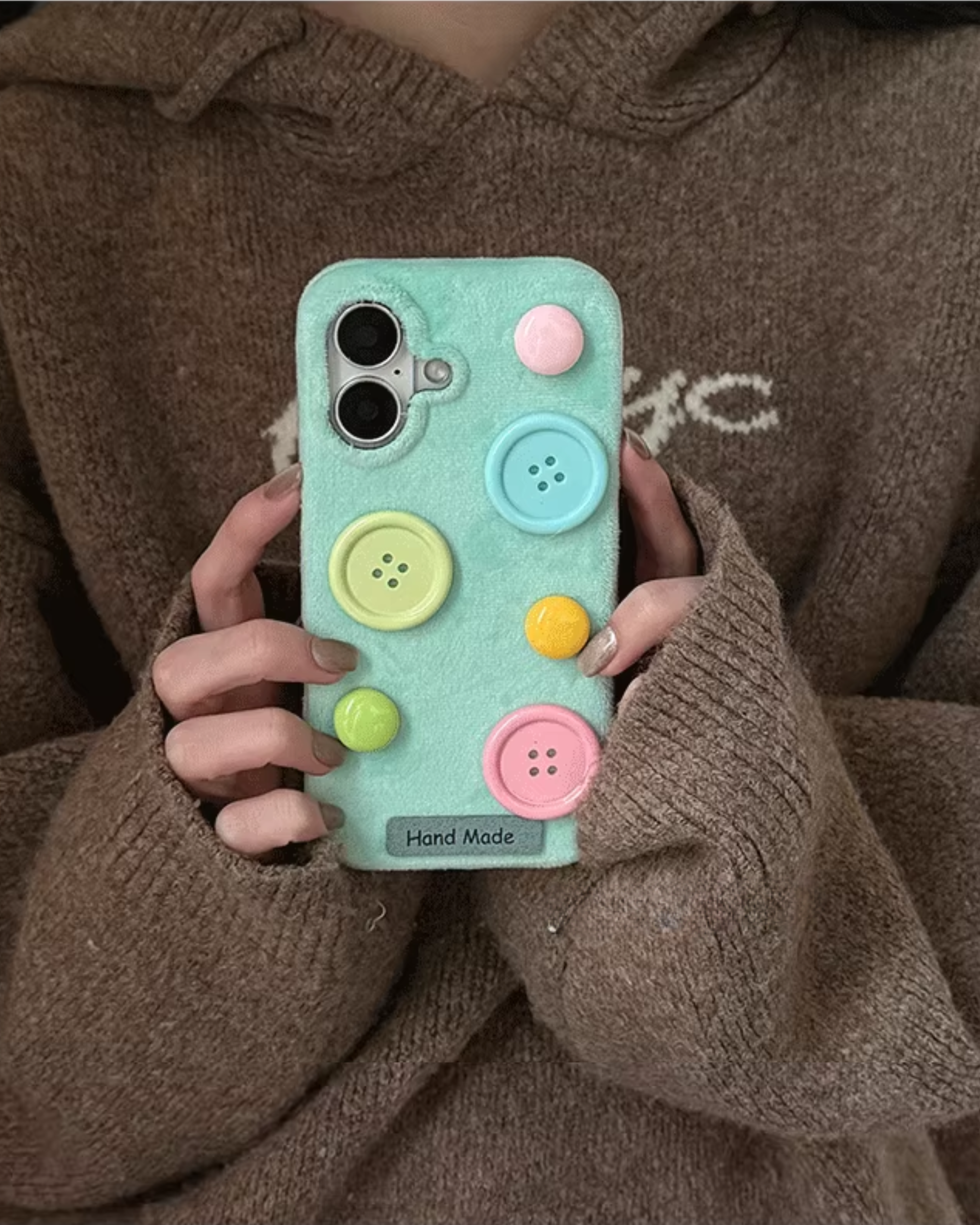 cute as a button phone case