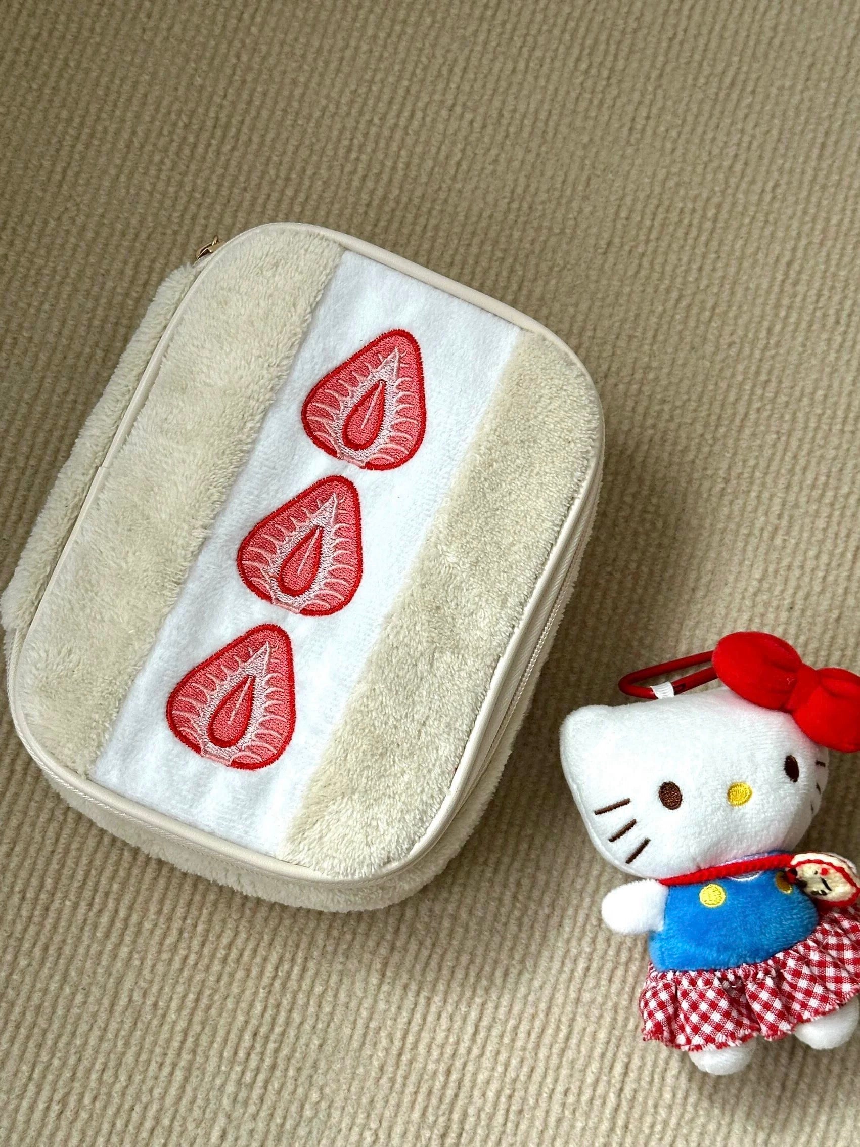 strawberry sando pouch bag