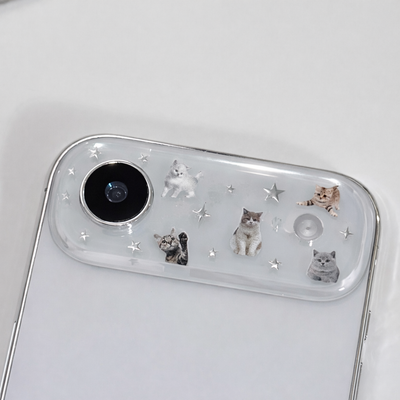 stardust cat sticker + lens protector