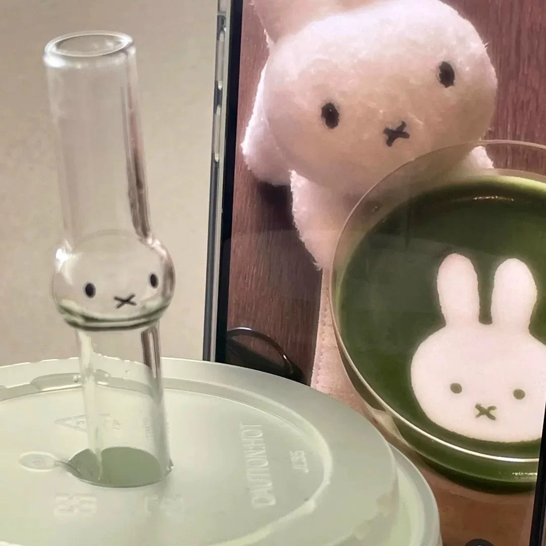 miffy glass straw