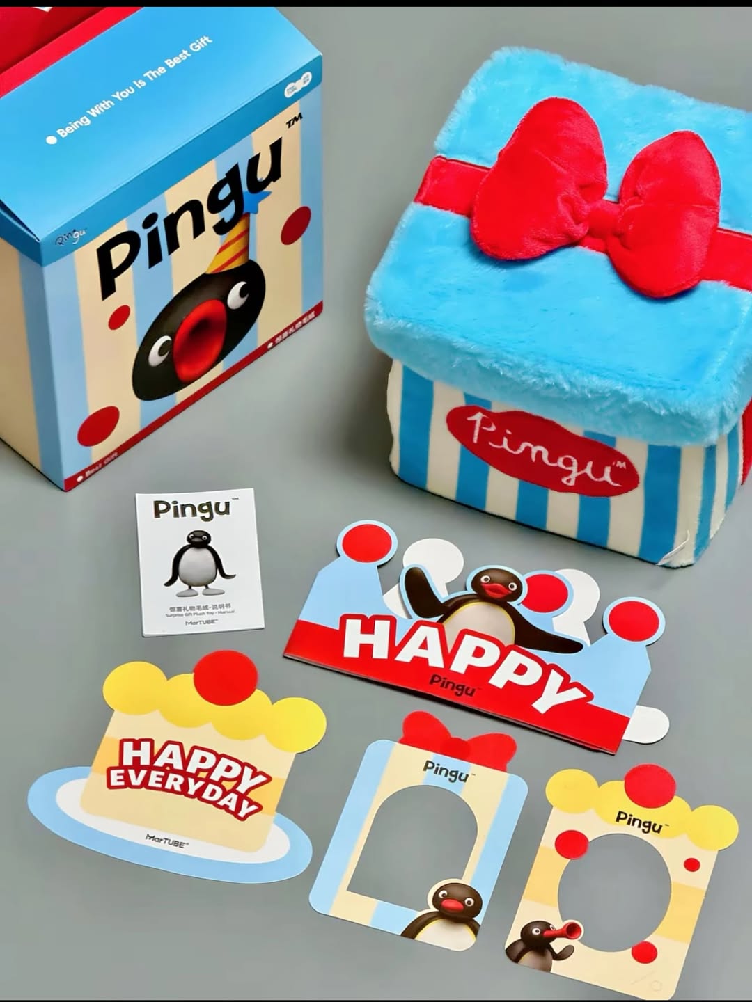 pingu birthday surprise gift box