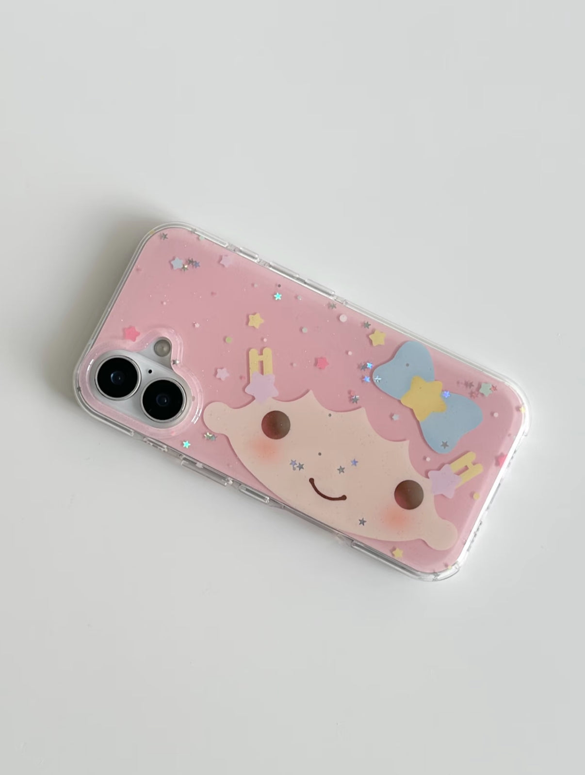 cloud sparkle face phone case