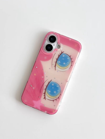 glittery eye phone case collection