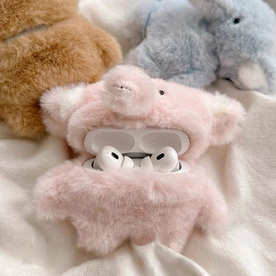 plush elephant airpods case