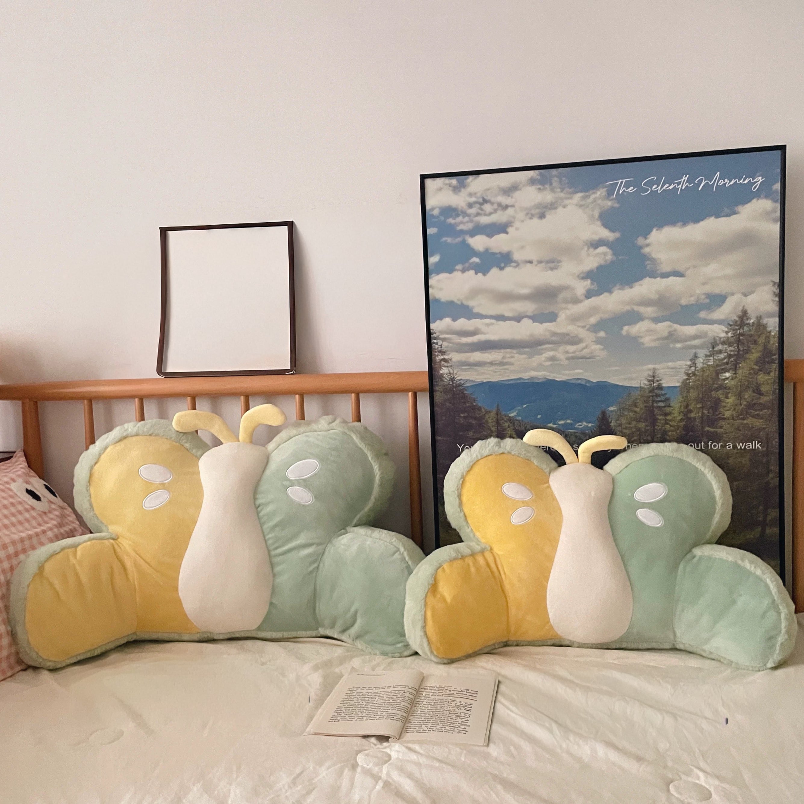 marshmallow butterfly cushion