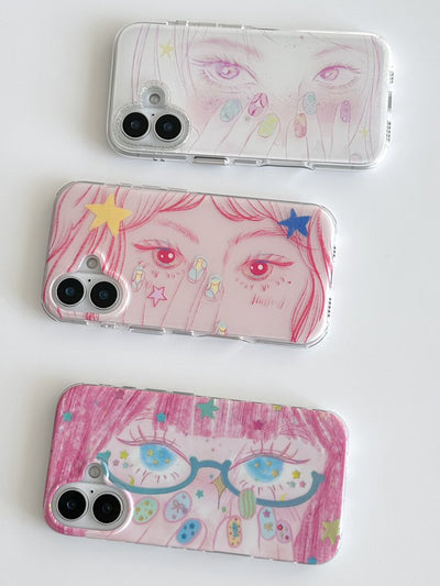 dreamy eyes phone case