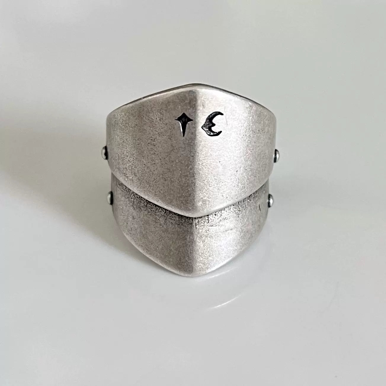 silver armor ring