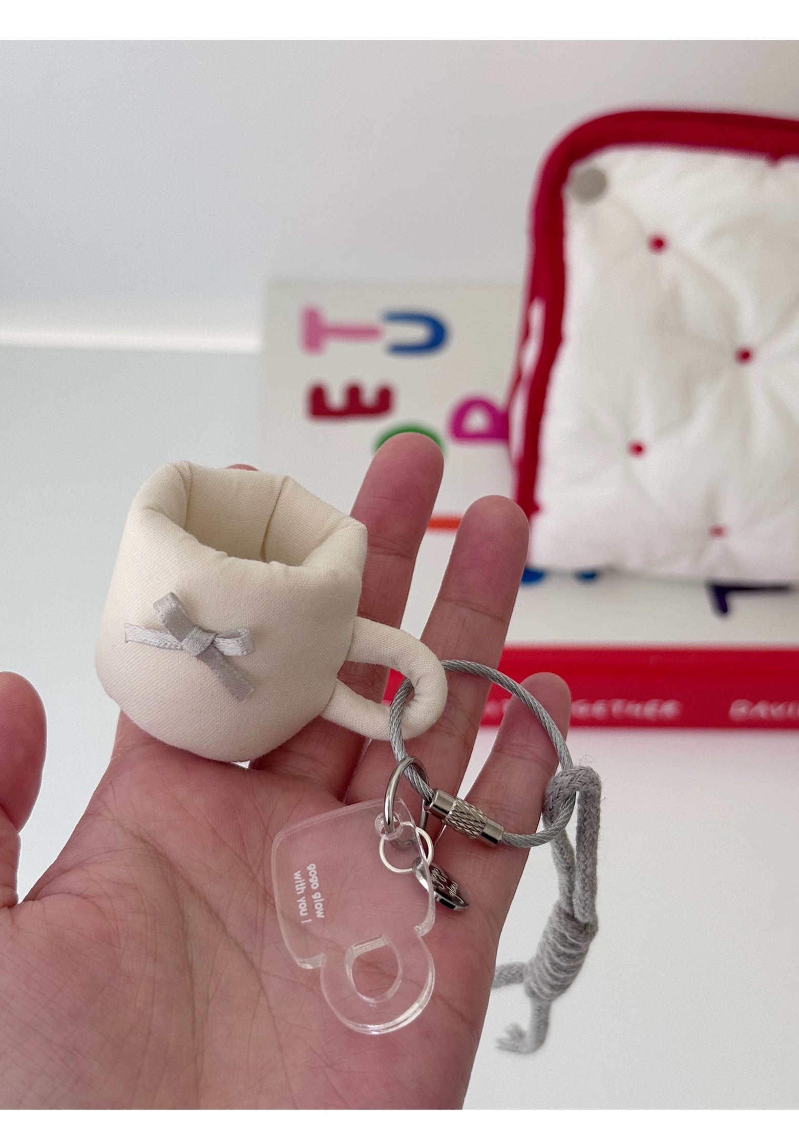 mini coffee mug keychain