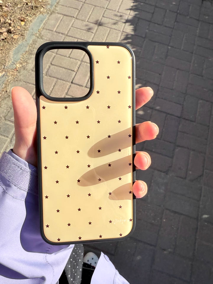midnight confetti stars iphone case