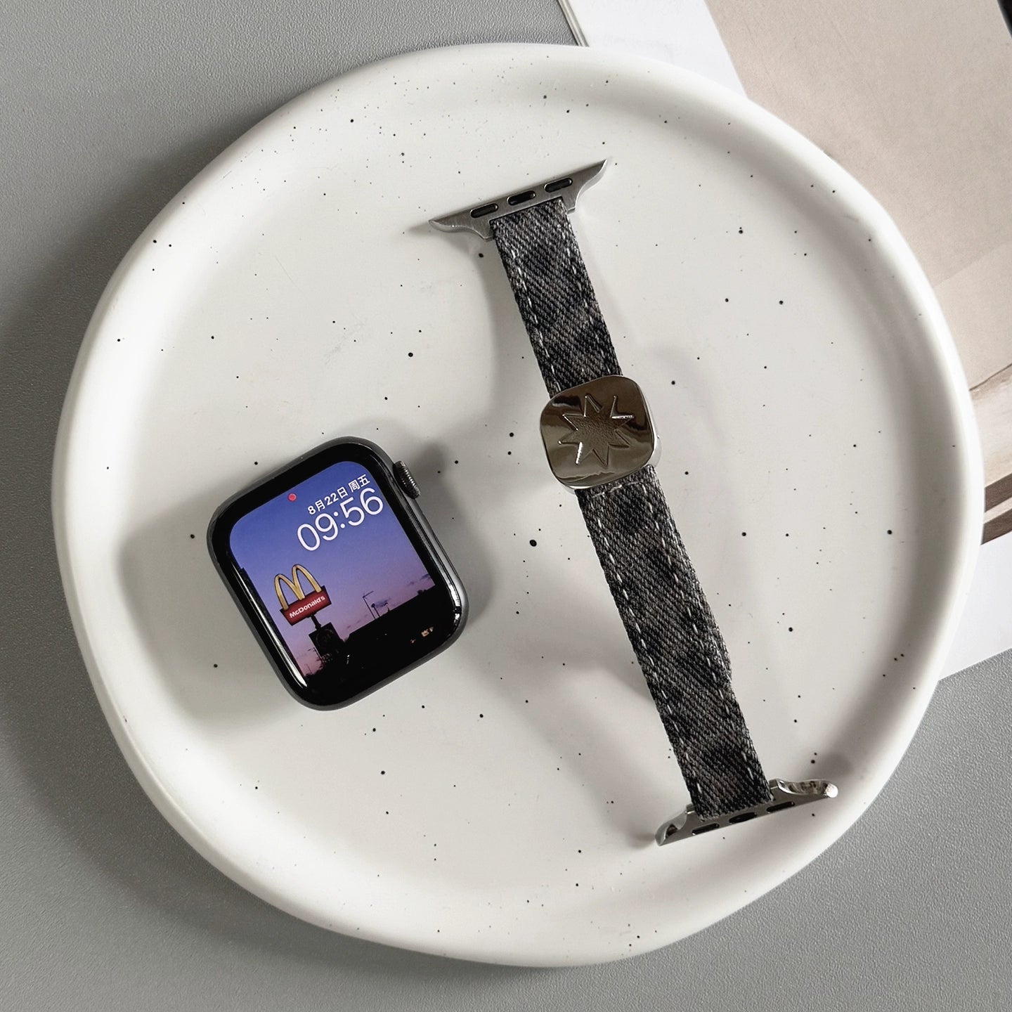 star denim apple watch strap