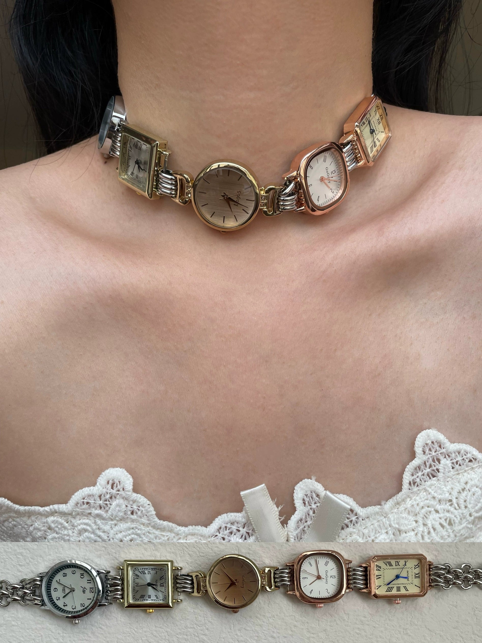 analog watch chocker