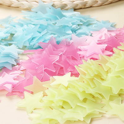 luminous star wall stickers