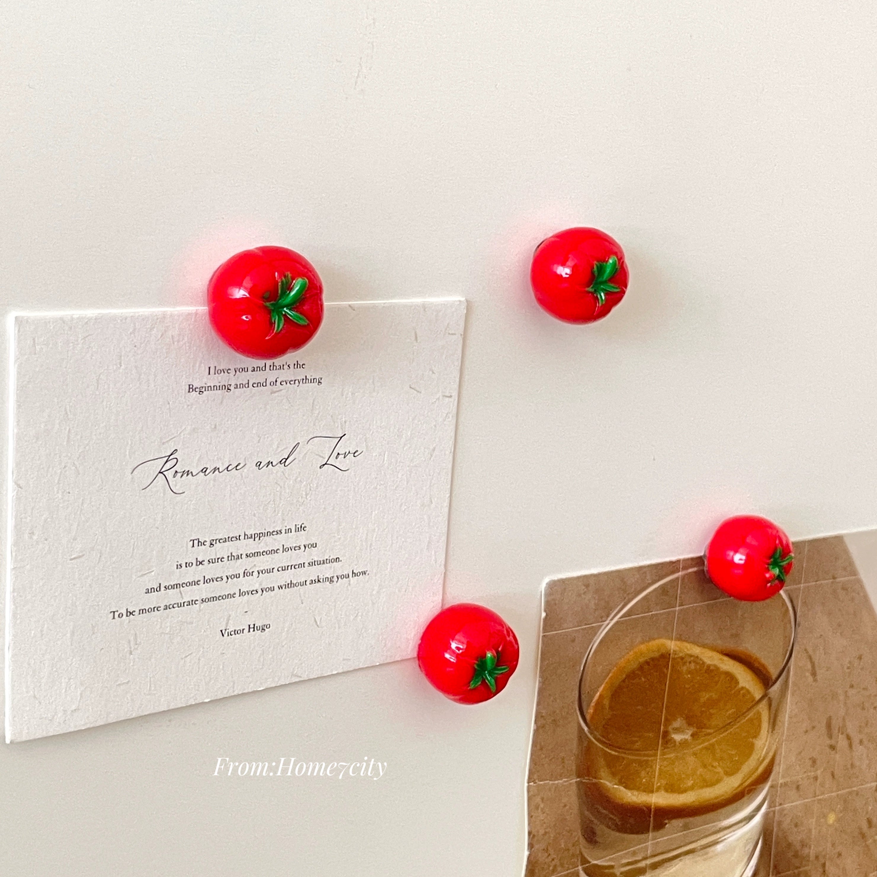 mini tomato fridge magnets