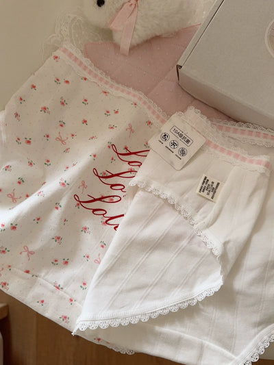 lolita floral brief panty