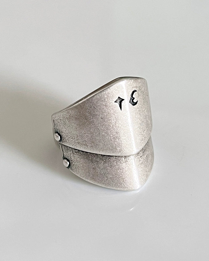 silver armor ring