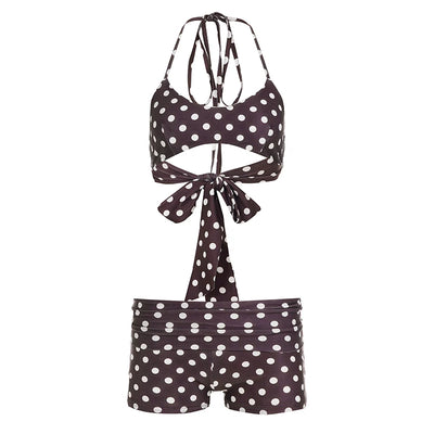 polka dots two piece bikini