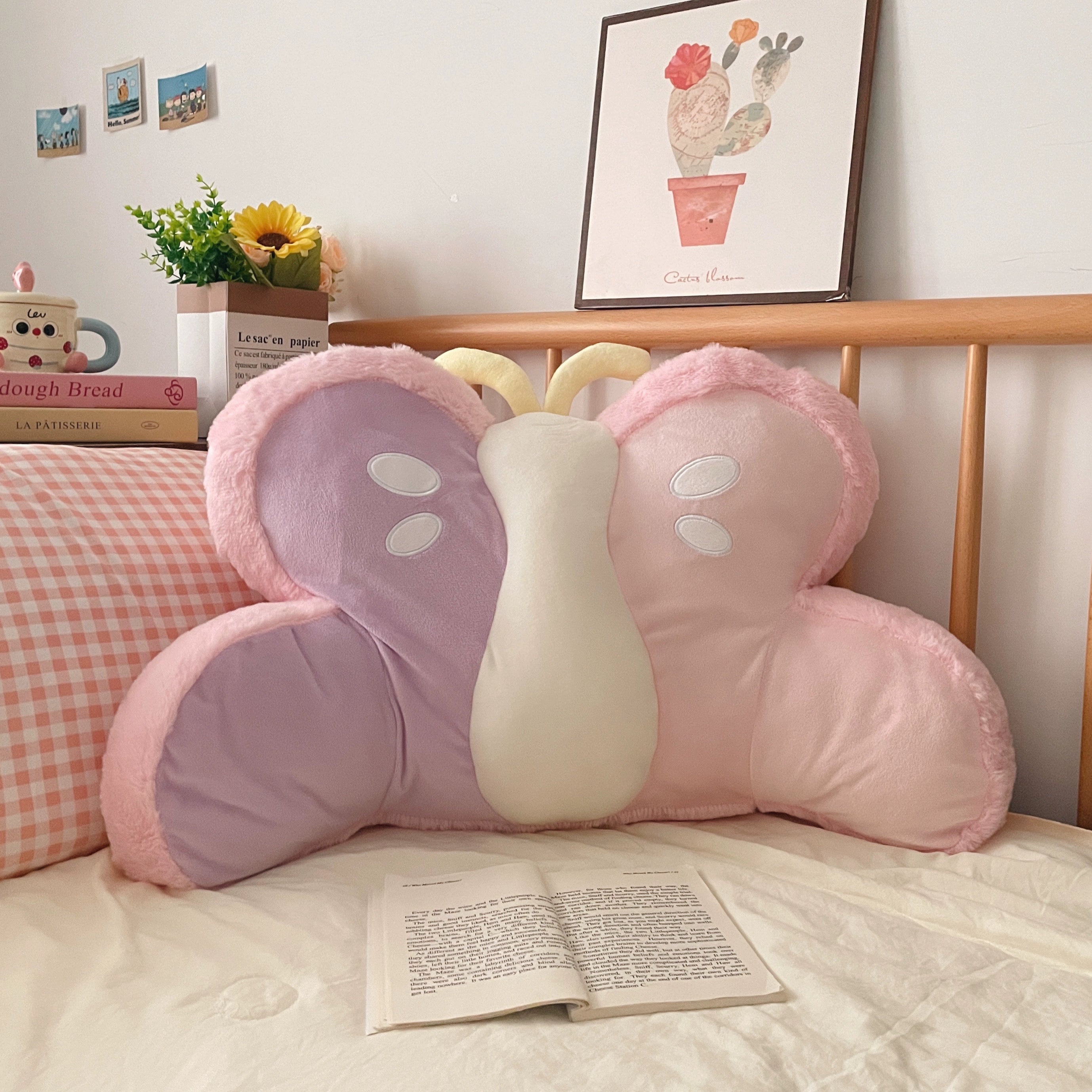 marshmallow butterfly cushion