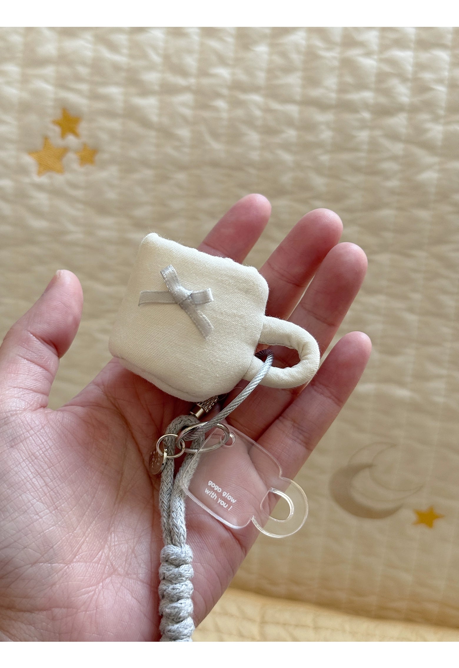 mini coffee mug keychain