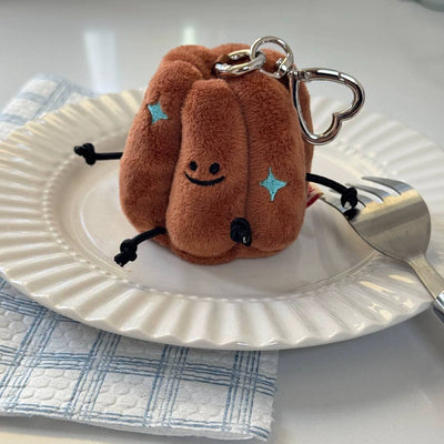 canelé plush keychain