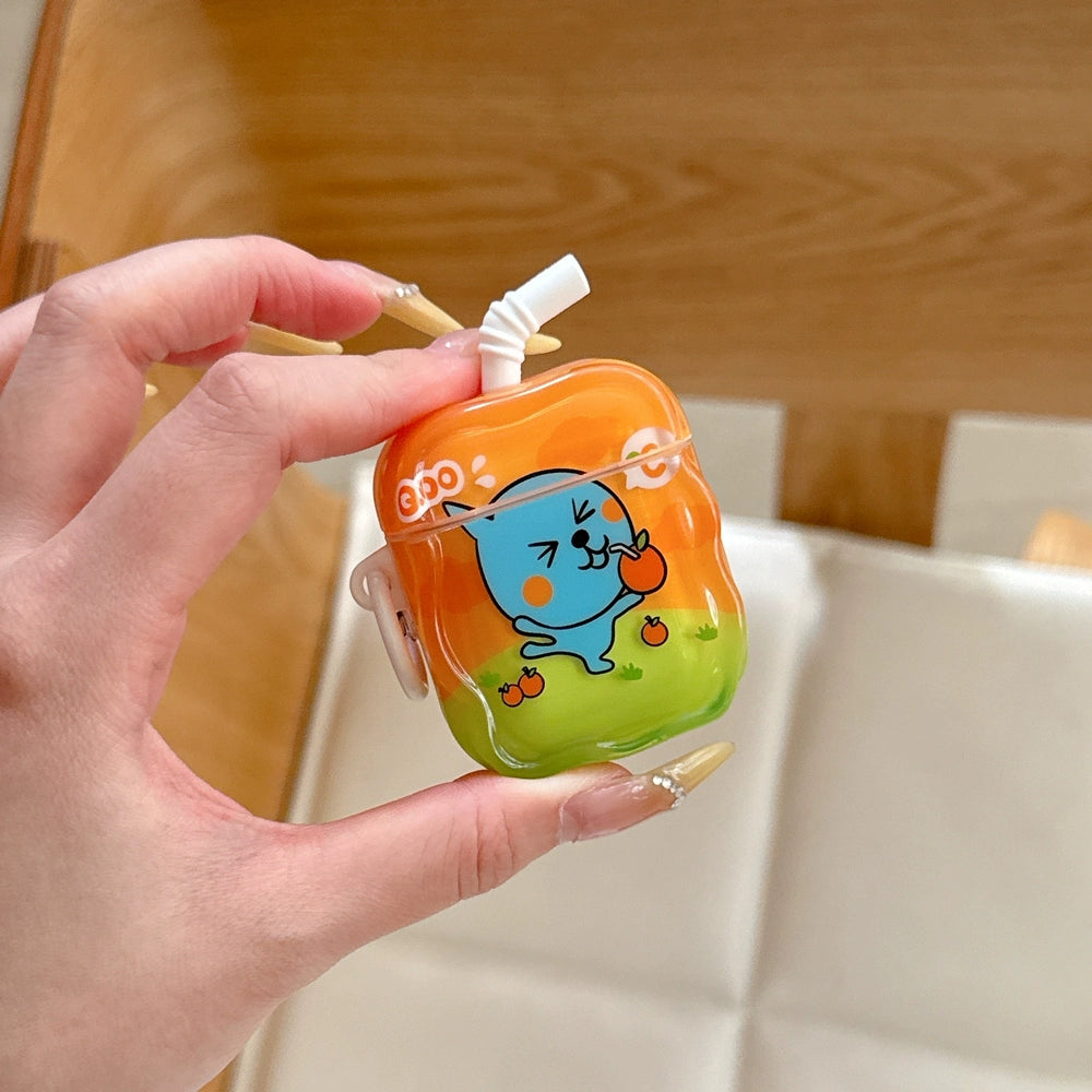 orange juice box airpods case