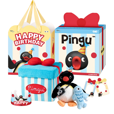 pingu birthday surprise gift box