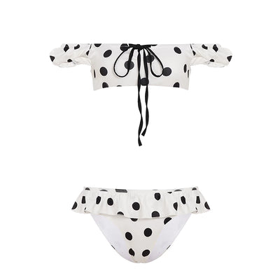 polka dots two piece bikini