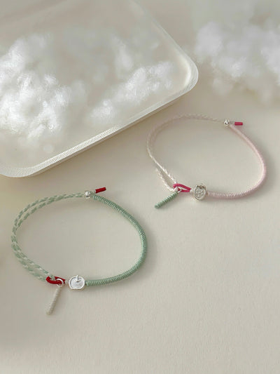 strawberry and apple bracelet