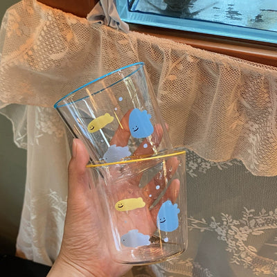 little candy fish glass cup