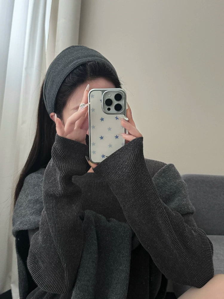 silver stars phone case