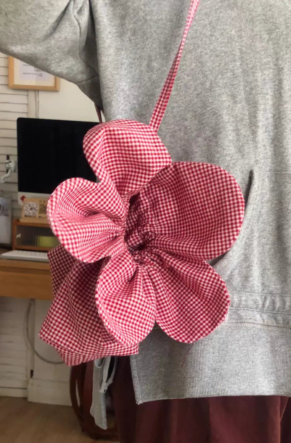 plaid small daisy bag