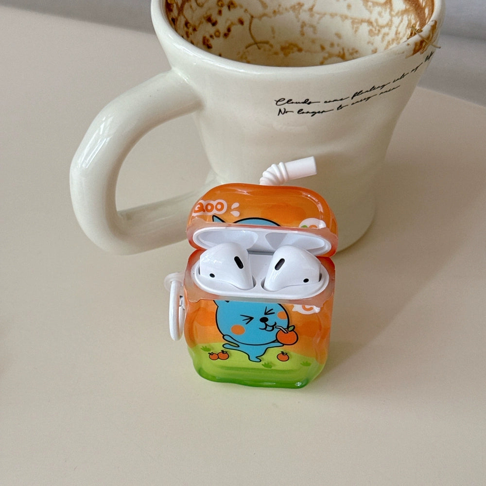 orange juice box airpods case