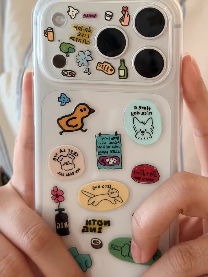 little cartoon sticker