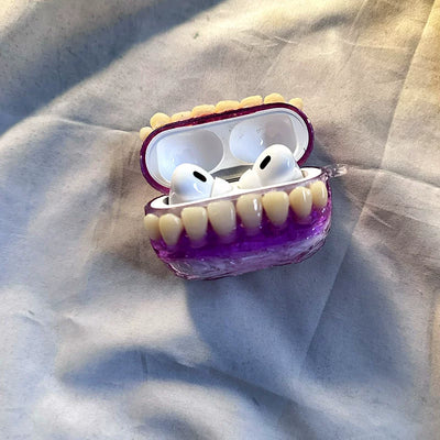 purple smile airpods case