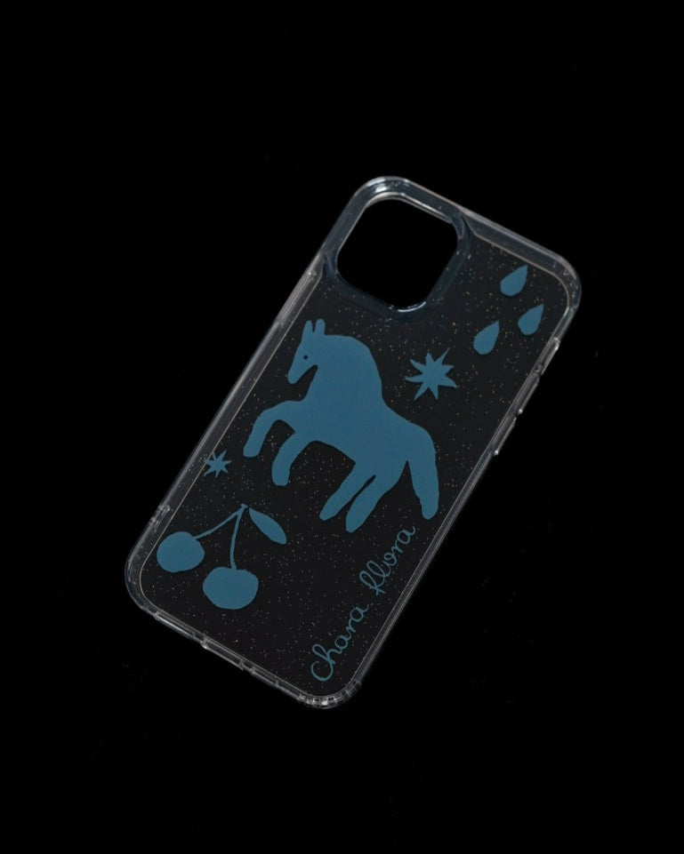 blue trojan phone case